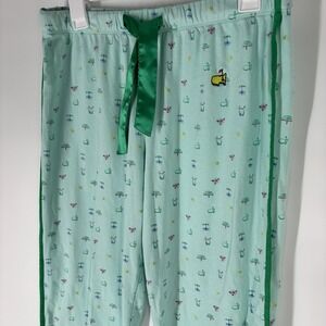 Magnolia Lane Masters Tournament Womens Golf Print Pajama Lounge Pants Sz Small